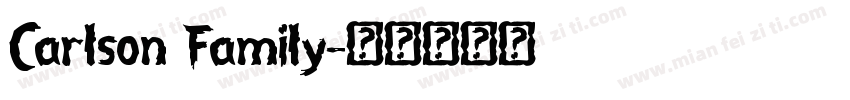 Carlson Family字体转换